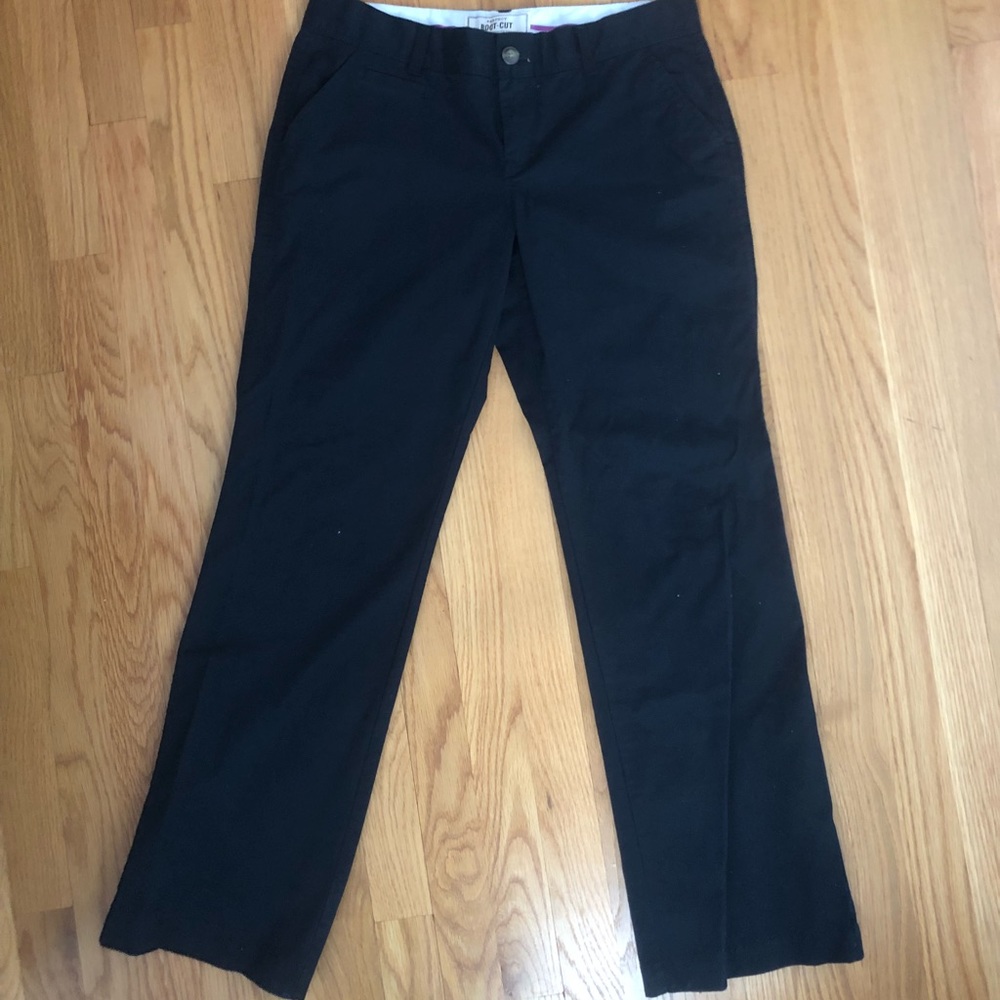 Old navy perfect fit khakis black in 6 short